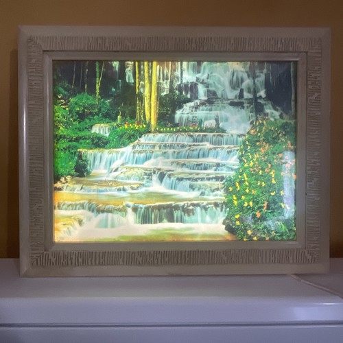 Vintage illuminated waterfall - vintage,