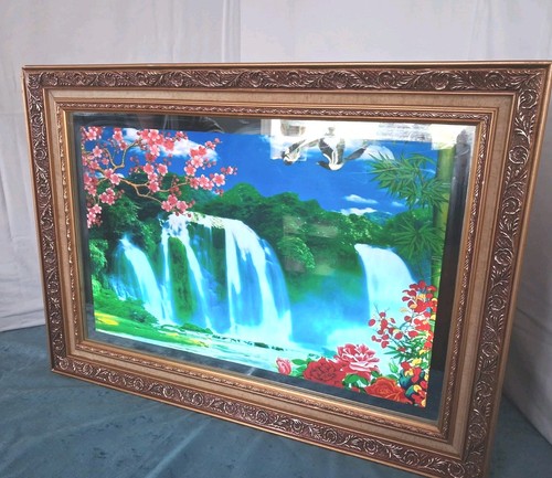 Vintage illuminated waterfall - vintage,